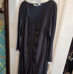 NWT Casual Long Sleeve Black Made in Italy Dress Size 16W